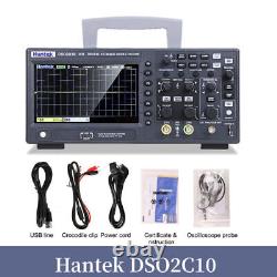 Oscilloscope de stockage numérique Hantek DSO2C10 2CH 100Mhz Bandwidth 1GS/s Taux d'échantillonnage