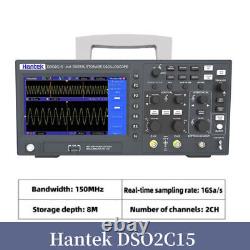 Oscilloscope de stockage numérique Hantek DSO2C15 2CH 150Mhz Bandwidth 1GS/s Taux d'échantillonnage