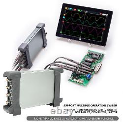 Oscilloscope de stockage numérique USB 4 voies 70MHz 1GSa/s 64K professionnel PC 6074BC