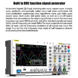 Oscilloscope de stockage numérique à écran LCD 7' avec générateur de signal à 2 canaux pour FNIRSI-1014D