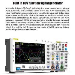 Oscilloscope de stockage numérique pour générateur de signaux FNIRSI-1014D LCD 7 pouces à 2 canaux