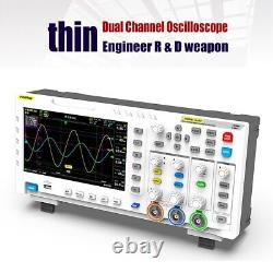 Oscilloscope numérique FNIRSI 1014D 100MHz 7 pouces avec générateur de signal d'entrée à double canal