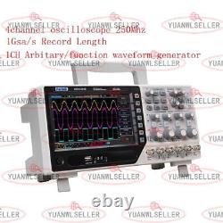 Oscilloscope numérique Hantek DSO4254C 64K 4CH 250MHz source de signal NEUF
