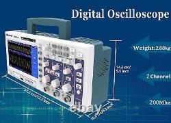 Oscilloscope numérique Hantek DSO5202P Bande passante 200MHz Taux d'échantillonnage 1GSa/s 7