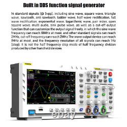 Oscilloscope numérique de stockage à 2 canaux de 100 MHz avec générateur de signal FNIRSI 1014D