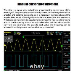 Oscilloscope numérique de stockage à 2 canaux de 100 MHz avec générateur de signal FNIRSI 1014D