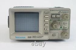 Tektronix 222 Oscilloscope Portable De Stockage Numérique Avec Sondes