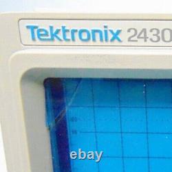 Testé Tektronix 2430a Oscilloscope Numérique De Stockage Numérique 150 Mhz Avec Manuel #2